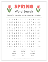 We have 5 great printable of free printable word fill in puzzles. Free Printable Spring Word Search Pjs And Paint
