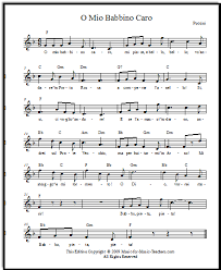 O Mio Babbino Caro Free Opera Sheet Music For Singers Sheet Music Violin Sheet Music Opera Music