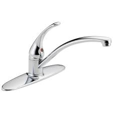 Wewe single handle high arc brushed nickel pull out kitchen faucet,single level stainless steel kitchen sink faucets with pull down sprayer 4.8 out of 5 stars 23,274 $73.94 $ 73. Single Handle Kitchen Faucet B1310lf Delta Faucet