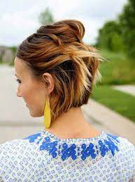 What you need for this hair look is a few bobby pins (around 10), decorative bobby pins for triangle bobby pin look (optional) and an elastic band to secure your bun. Adorable Short Hairstyles With Bobby Pins