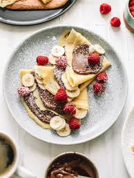 Classic French Crepes With Banana And Nutella College Housewife Recipe Sweet Crepes Nutella French Crepes