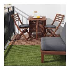 Runnen Decking Outdoor Ikea You Can Choose To Only Have Artificial Grass In Green Or Combine With Other Colors Of R Balcony Decor Patio Decor Outdoor Flooring