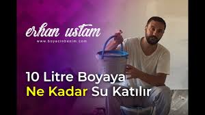 Su bazlı olan bu boyaya ne kadar su katılır? 10 Kg Boyaya Ne Kadar Su Katilir Youtube