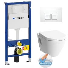 Geberit Pack Wc Geberit Duofixbasic Vitra Cuvette S50 Rimex Avec Abattant Softclose S50rimless Geb1