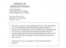 Step 7. Learn Exam Result | Java Certification Notes