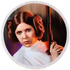 Princess Leia Round Beach Towel