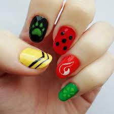 Pin By Micaela On Unas Sencillas Y Bonitas In 2021 Ladybug Nails Ladybug Nail Art Anime Nails