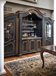 The look of a hutch is not only an exquisite addition to your dining room, but lends limitless storage possibilities. Custom Built In Wine Cabinet Traditional Dining Room Charleston By Hostetler Custom Cabinetry Houzz