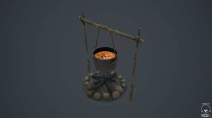 Campfire 3d Model 3d Model Campfire Model