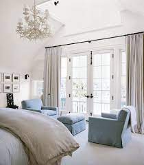 While they are easier to treat than sliding patio doors, the following tips will ensure that when you begin shopping for window treatments for your french doors, you will find numerous options available to you. Neutral Bedroom French Doors Bedroom Home Bedroom Home