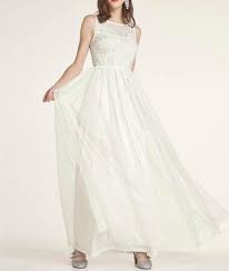 Heine brautkleid hochzeitskleid ohne schal creme gr 22 44. Brautkleider Standesamt Schlichte Brautkleider Fur Das Standesamt Missforty