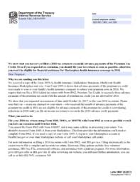 Here's some news that american families will truly appreciate during these dire times: Irs Letter 6001 Advanced Premium Tax Credit Recipients Non Filer Letter H R Block