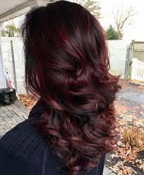 Dark burgundy hair with blonde highlights. 50 Shades Of Burgundy Hair Color Dark Maroon Red Wine Red Violet