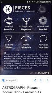 Pisces Feb 19 Mar 20 Zodiac Signs Horoscope Astrology Zodiac Star Signs