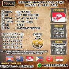 Prediksi Singapore 21 April 2019 Mei Sydney Selasa