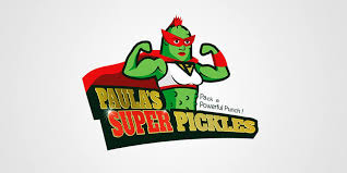 Abstract black and white camping, tourism, hiking, mountain and travel logotype design. Food Logo Design Paula S Super Pickles La Npdt