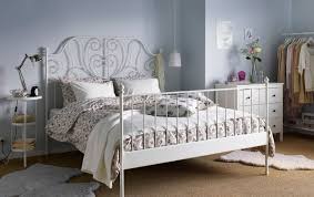 Ikea Leirvik Bed Frame Interior Exterior Homes Leirvik Bed Frame White Leirvik Bed Frame White White Metal Bed Bedroom Design Ikea Bedroom