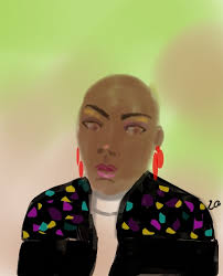 Pencil and charcoal portrait