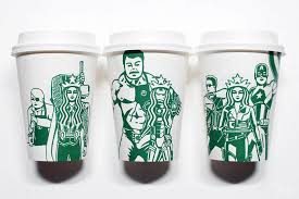 Artist Illustrated Starbucks Cups Place Transform Coffee Mermaid Starbucks Cup Art Starbucks Cups Starbucks Coffee Cups