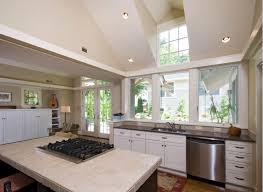 Large Windows No Upper Cabinets In Kitchen Cottage Interiors Upper Cabinets Large Windows
