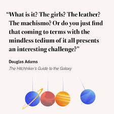 The room is spinning very gently round your head. 42 Clever And Deep Quotes From The Hitchhiker S Guide To The Galaxy Audible Com