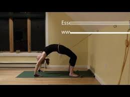 Urdhva Dhanurasana Dropbacks Using A Wall Rope Youtube Iyengar Yoga Neck Traction Hatha Yoga