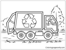 On the web printable coloring book although can be suddenly offered at the reception table. Recycling Truck Coloring Pages Nature Seasons Coloring Pages Coloring Pages For Kids And Adults