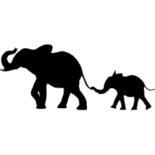 However, i think it's adorableness lends it to being used as décor for a baby shower or a nursery! Mother Baby Elephant Silhouette Safari Animal Decor Safari Wall Decals
