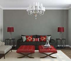 Warm Gray And Red Color Scheme For The Home Pinterest Living Room Red Grey And Red Living Room Living Room Color Schemes
