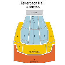 Unfolded Zellerbach Hall Seating Chart Zellerbach Hall