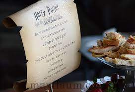 If you want to go for more detail, the warner bros. Awesome Harry Potter Party Menu May Flaum Birthday Dinner Party Birthday Dinner Menu Dinner Party Menu
