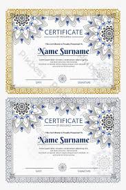 Choose from 74 printable design templates, like certificate psd posters, flyers, mockups, invitation cards, business cards, brochure,etc. Certificate Template With Blue Mandala Ornament Decoration Psd Free Download Pikbest