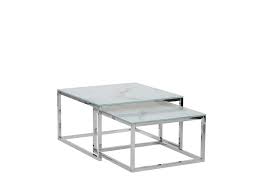 Er kann sowohl als kleiner couchtisch, für kaffeekränzchen, wie auch als universeller beistelltisch genutzt werden. Couchtisch Weiss Silber Marmor Optik 2er Set Quadratisch Brea Beliani De