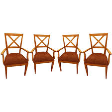 The american dimensions collection from ethan allen sports bleached wood furniture, more geometric designs, really changing the game for the brand. Ethan Allen Elements Dining Chairs Set Of 4 Aptdeco