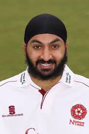 Monty Panesar Holds A Return Catch Off Darren Sammy