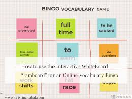 A digital collaborative whiteboard for google workspace customers. How To Use The Interactive Whiteboard Jamboard For An Online Vocabulary Bingo Blog De Cristina