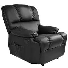 Costway Recliner Massage Sofa Chair Deluxe Ergonomic Lounge Couch Heated W Control Black Walmart Com Living Room Recliner Lounge Couch Sofa Chair
