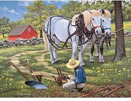 Start by choosing one with a simple picture and fewer pieces than they used to enjoy. Bits And Pieces 300 Large Piece Jigsaw Puzzle For Adults To The Fields By Artist John Sloane Pc 300 Large Piece Jigsaw Puzzle For Adults To The Fields By Artist John