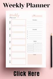 2020 2021 Weekly Planner Printable Undated Weekly Schedule Etsy In 2020 Weekly Planner Template Daily Planner Pages Planner Pages