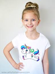 Shop all kids & teachers. Diy Unicorn Coloring Shirt Artsy Fartsy Mama