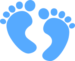 Baby Feet Blue Clip Art Vector Clip Art Online Royalty Free Public Domain Baby Clip Art Clip Art Baby Feet