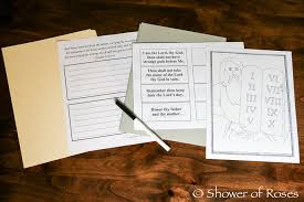 They're great for all ages. Shower Of Roses The Ten Commandments Lap Book Catechism Craft With Free Printables