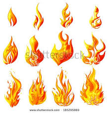 Easy To Edit Vector Illustration Of Fire Flame Collection Feuer Malen Zeichenvorlagen Flammen Zeichnen
