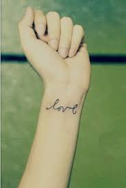 Cute Love Tattoos On Wrist Love Wrist Tattoo Courage Tattoos Cute Tattoos On Wrist