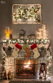Easy Diy Christmas Fireplace Decor Idea For Narrow Mantel Christmas Mantel Decorations Diy Christmas Paintings Christmas Fireplace Decor