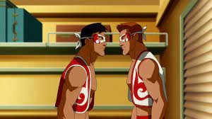 Superboy Confronting Red Arrow Png Young Justice Dc Superheroes Red Arrow