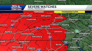 The national weather service issued a tornado watch until 9 p.m. Tornado Watch In Effect