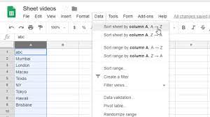 This underlying bit representation gives an index number, and therefore ordering. How To Put Data In Alphabetical Order In Google Sheet Youtube