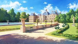 Artstation The Luxembourg Gardens Sylvain Sarrailh Anime Backgrounds Wallpapers Episode Interactive Backgrounds Anime Background