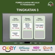 Sebagaimana yang diumumkan oleh perdana menteri, tan sri dato' haji muhyiddin yassin, perintah kawalan pergerakan (pkp) dan perintah kawalan pergerakan bersyarat (pkpb). Jadual Lengkap Tv Pendidikan Download Jadual Belajar Darjah 5 Hingga Tingkatan 5 Edu Bestari